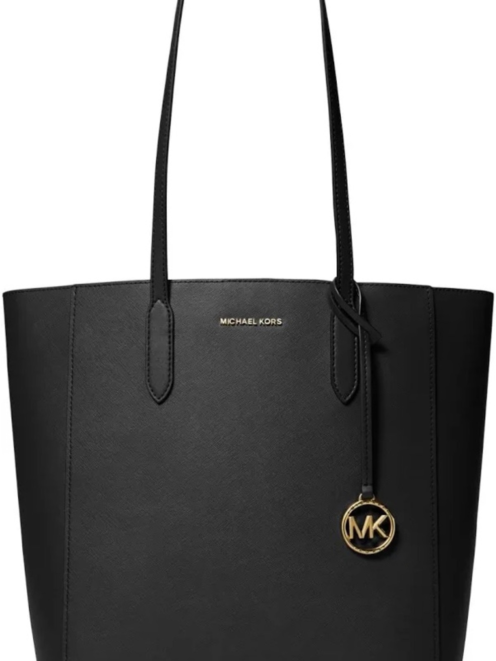NWT Michael Kors Sinclair LG NS Shopper Tote Black MK Shoulder Bag $258 MSRP